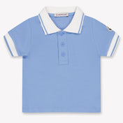 Moncler Baby Jongens Polo In Licht Blauw
