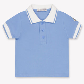 Moncler Baby Jongens Polo In Licht Blauw