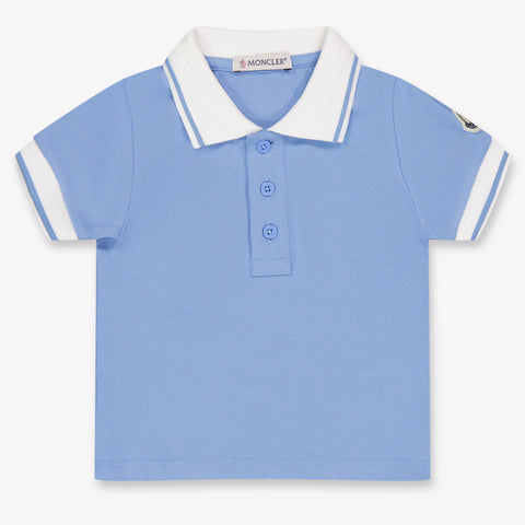 Moncler Baby Jongens Polo In Licht Blauw