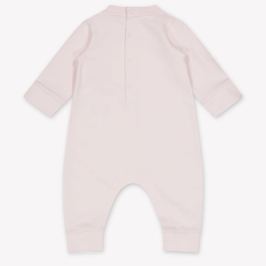 Moncler Baby Girls Playsuit In Light Pink