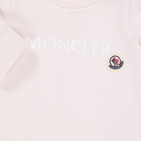Moncler Baby Girls Playsuit In Light Pink