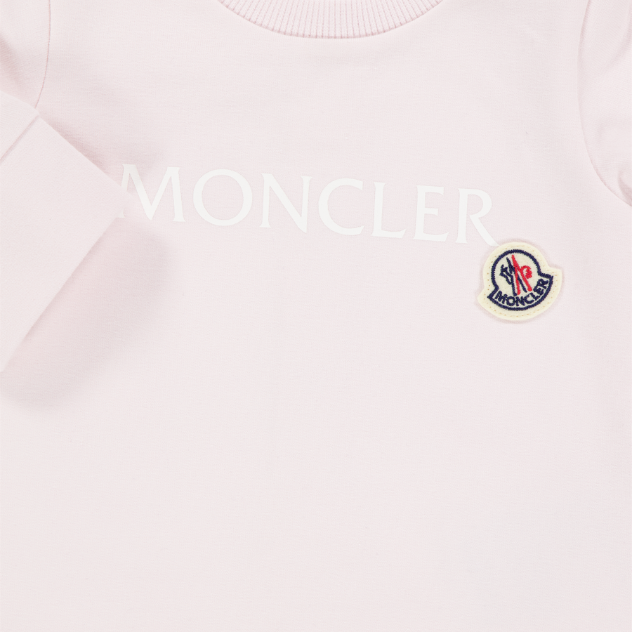 Moncler Baby Girls Playsuit In Light Pink
