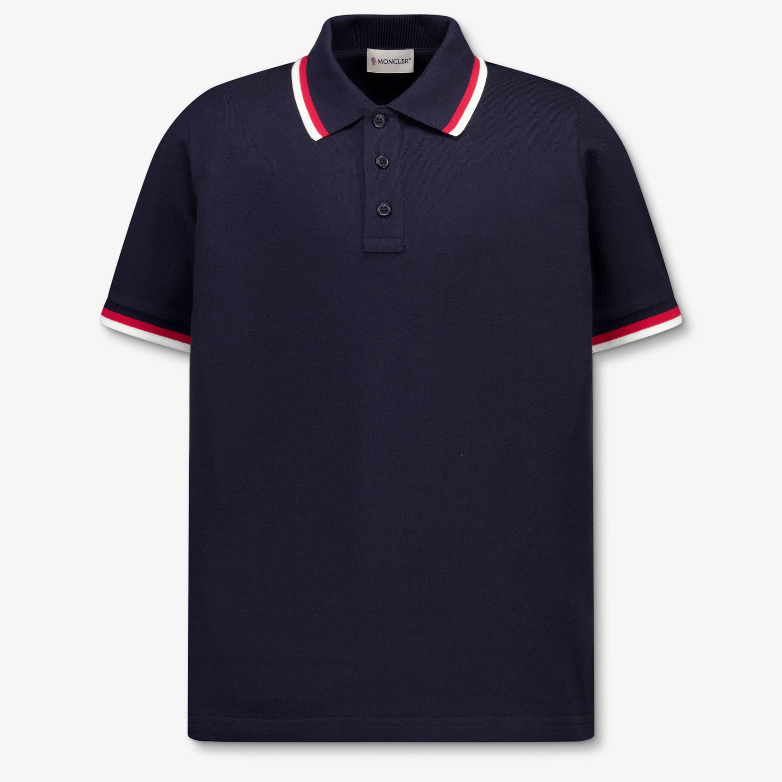 Moncler Kids Boys Polo In Navy