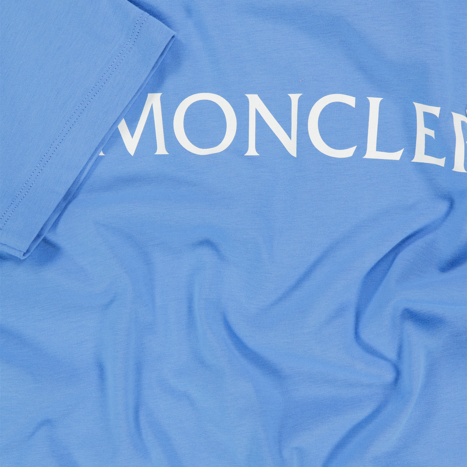 Moncler Kids Girls T-Shirt In Light Blue