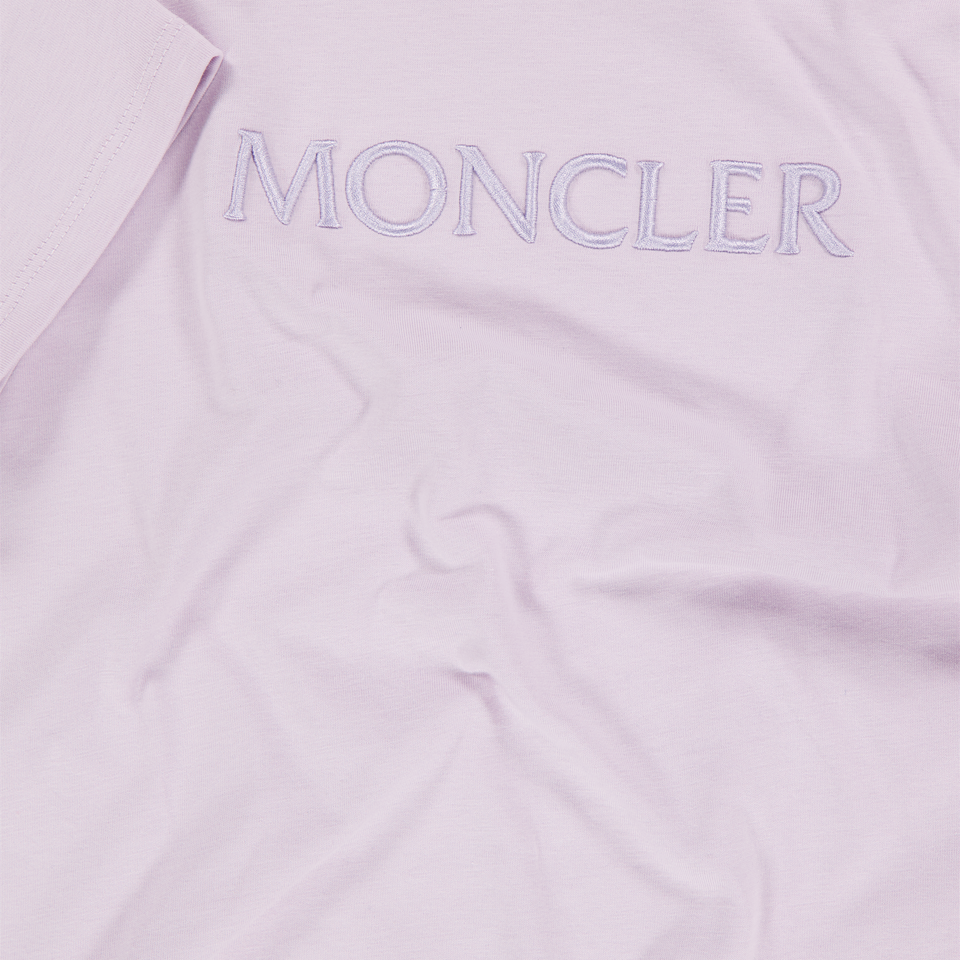 Moncler Kids Boys T-Shirt In Lilac