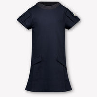 Moncler Kids Girls Dress In Navy