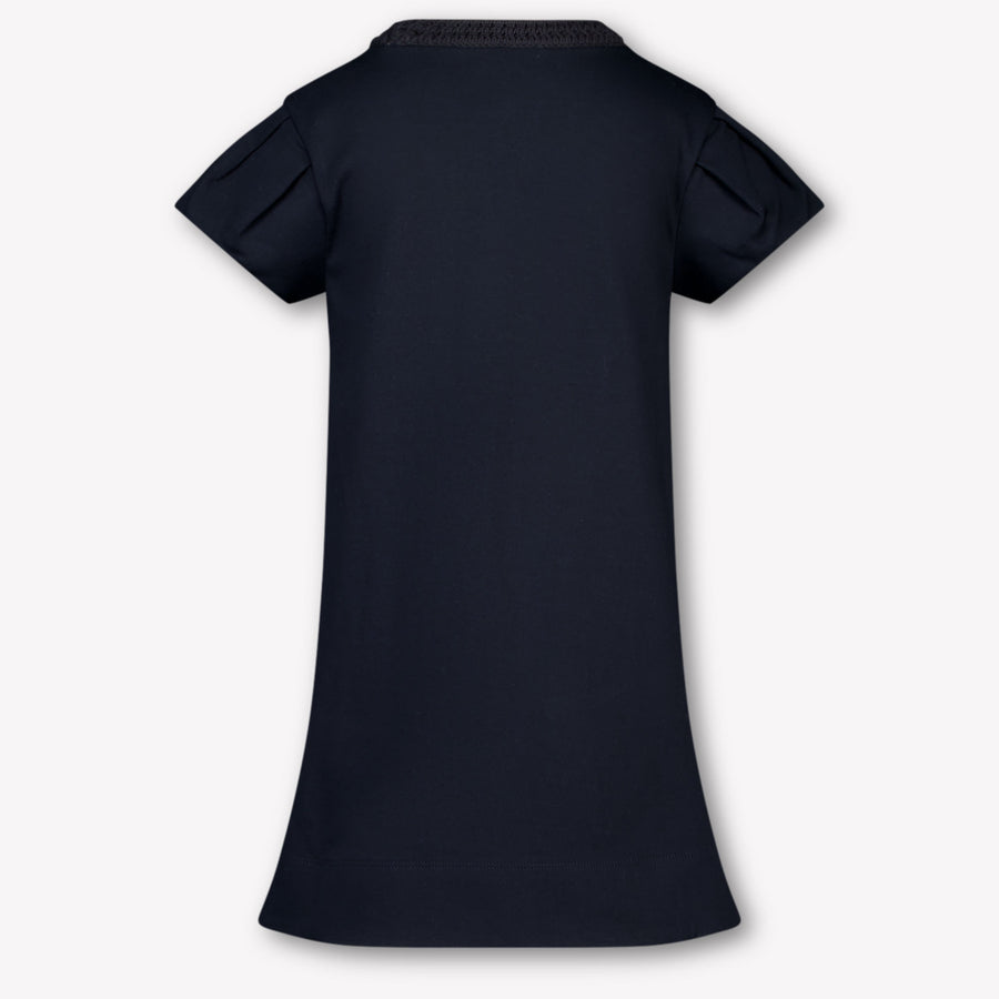 Moncler Kids Girls Dress In Navy