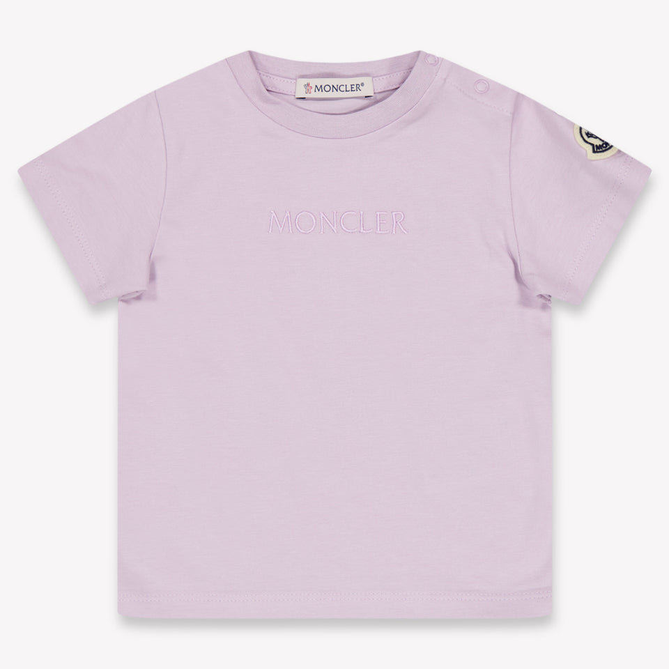 Moncler Baby Girls T-Shirt In Lilac