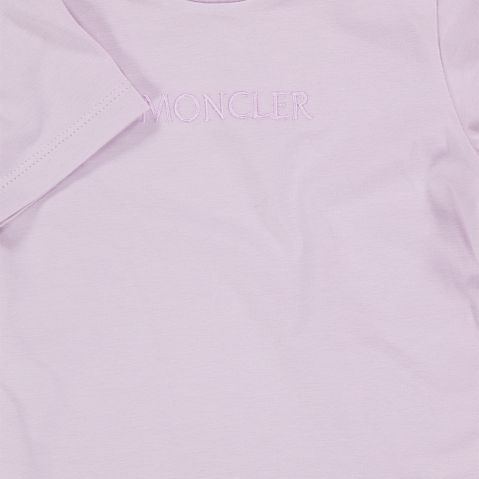 Moncler Baby Girls T-Shirt In Lilac