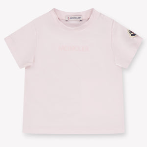 Moncler Baby Meisjes T-Shirt In Licht Roze