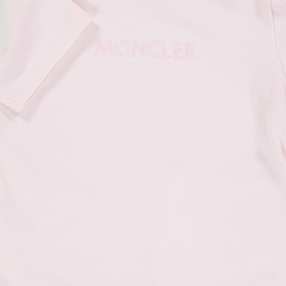 Moncler Baby Meisjes T-Shirt In Licht Roze