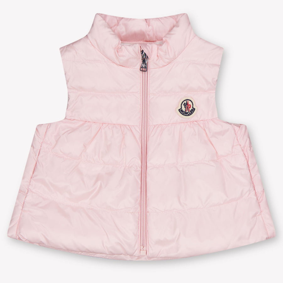Moncler Hiva Baby Girls Gilet in Light Pink