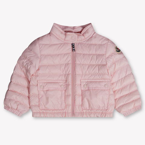 Moncler Lans Baby Meisjes Tussenjas In Licht Roze