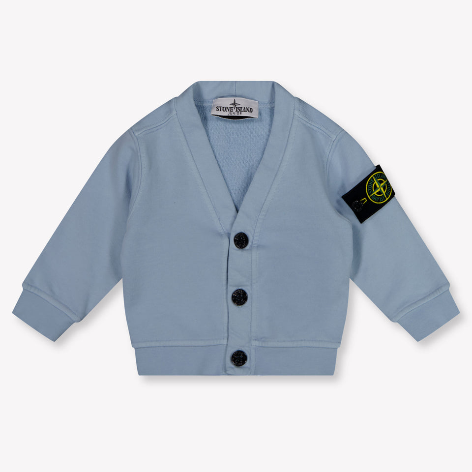 Stone Island Baby Jongens Setje In Licht Blauw
