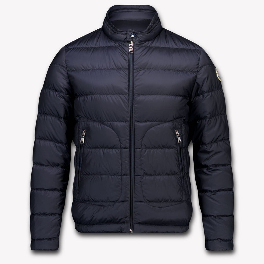 Moncler Acorus Boys Mid-Season Jacket in Navy