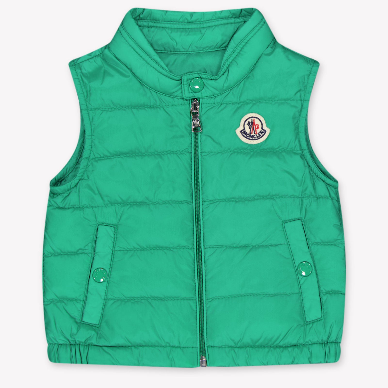 Moncler New Amaury Baby Jongens Bodywarmer In Groen