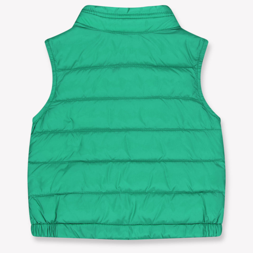 Moncler New Amaury Baby Boys Bodywarmer In Green