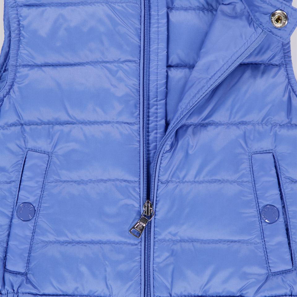 Moncler New Amaury Baby Boys Bodywarmer In Light Blue