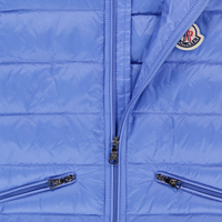 Moncler Gui Kids Boys Bodywarmer In Light Blue