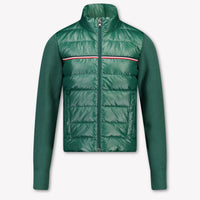 Moncler Kids Boys Cardigan In Dark Green
