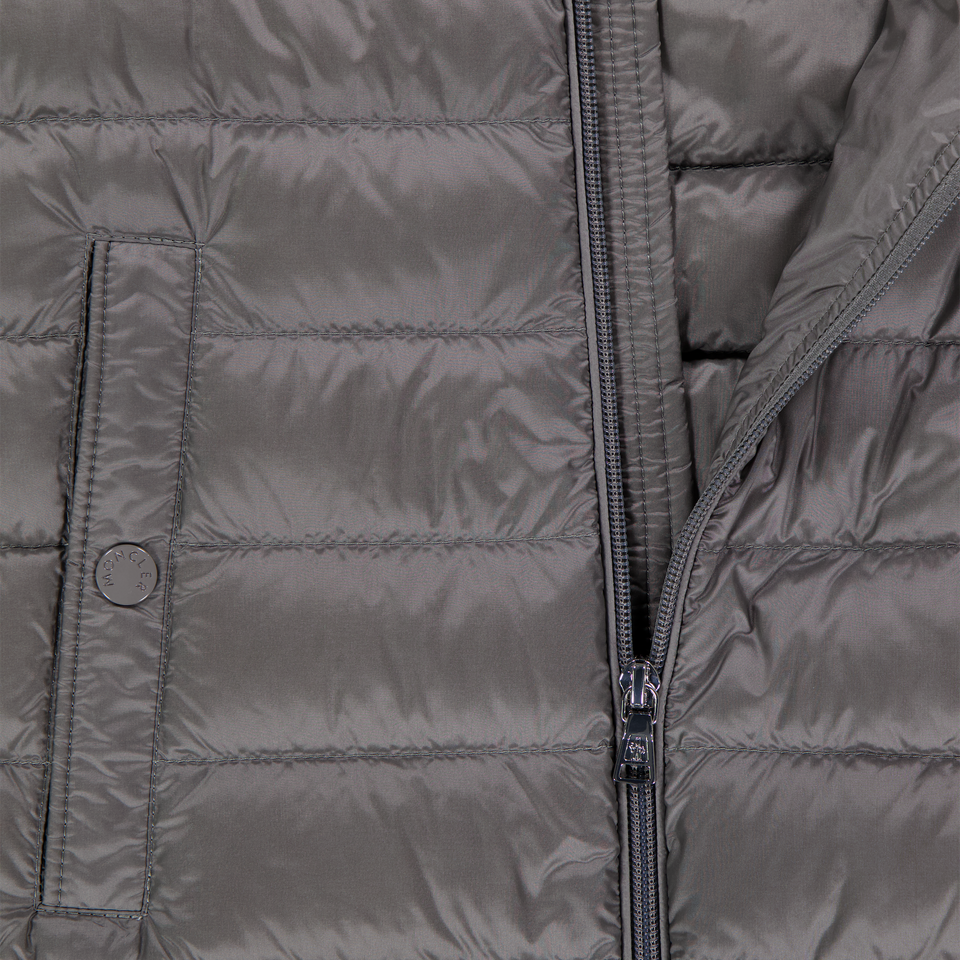 Moncler Uzay Kids Boys Bodywarmer In Gray
