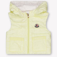 Moncler Lia Baby Girls Bodywarmer In Yellow
