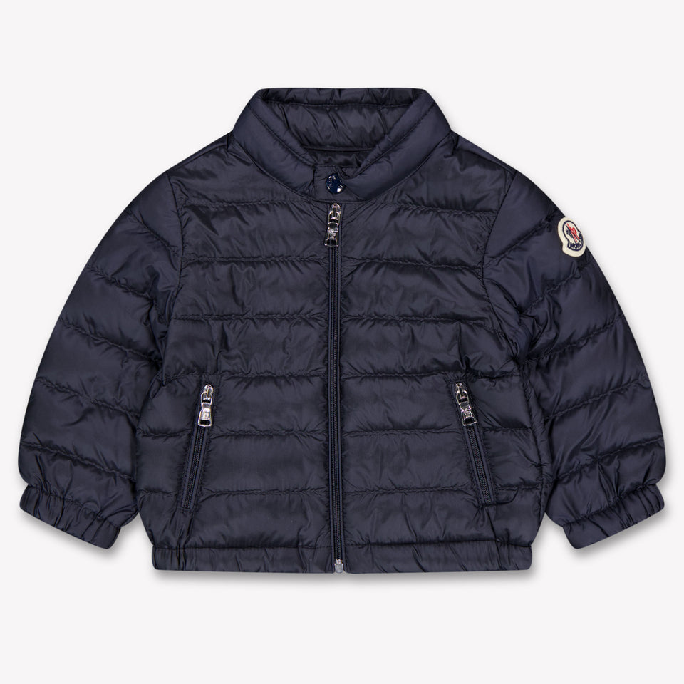 Moncler Acorus Baby Jongens Tussenjas In Navy