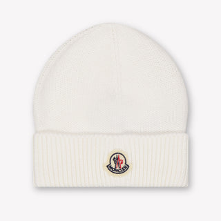 Moncler Baby Unisex Hat In OffWhite