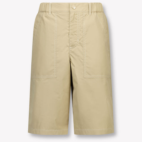 Moncler Kids Boys Shorts In Beige