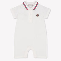 Moncler Baby Boys Playsuit In White
