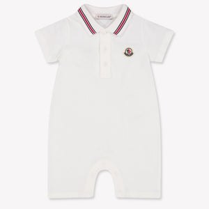 Moncler Baby Boys Playsuit In White
