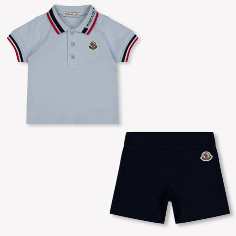 Moncler Baby Jongens Setje In Licht Blauw