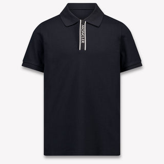 Moncler Kids Boys Polo In Black