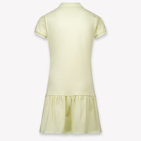 Moncler Kids Girls Dress In Yellow