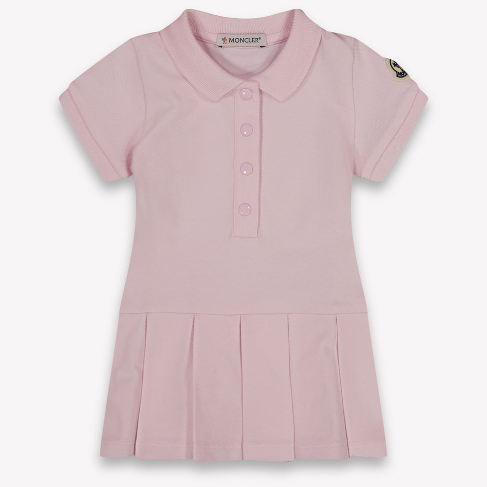 Moncler Baby Meisjes Jurk In Licht Roze