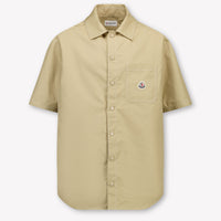 Moncler Kids Boys Blouse In Beige