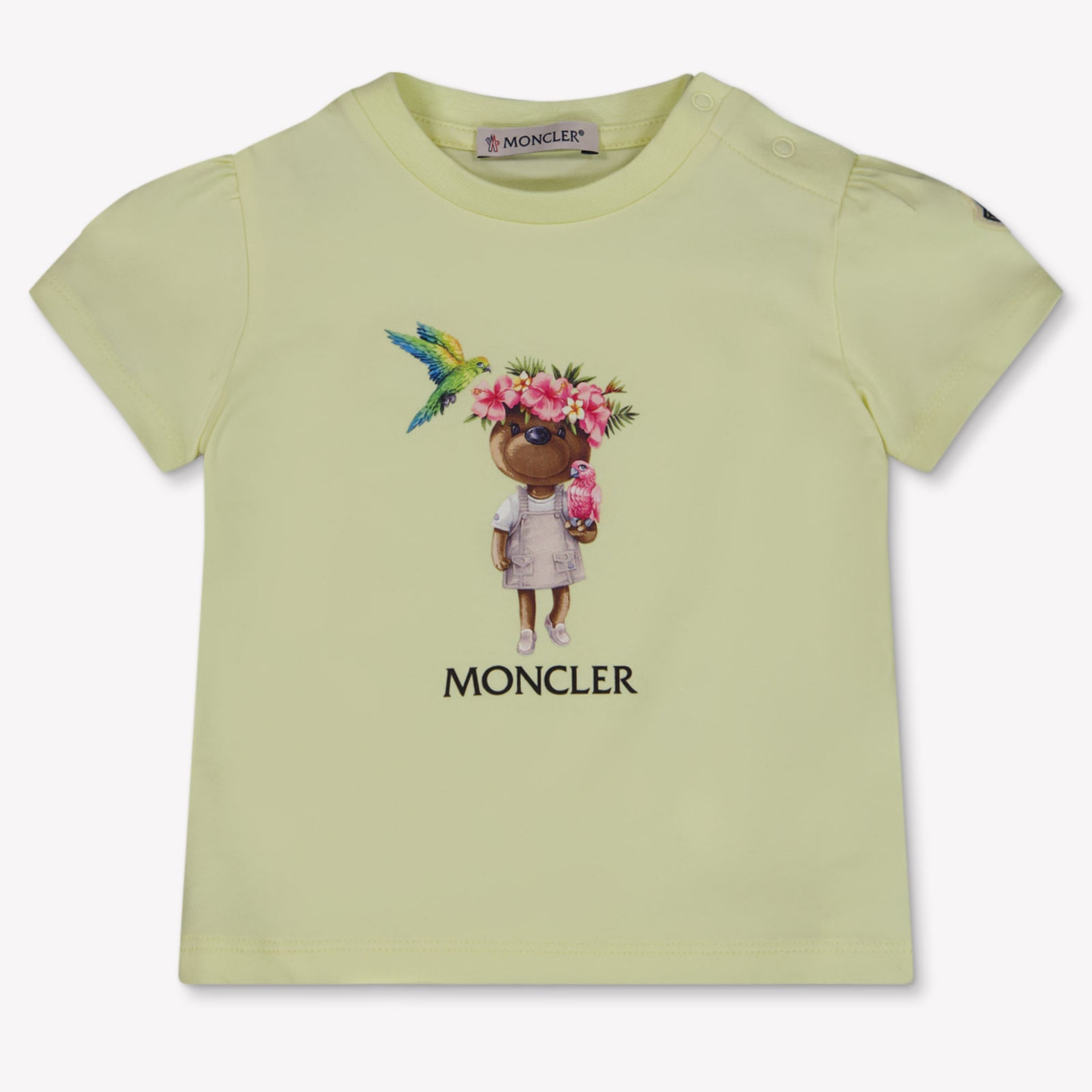 Moncler Baby Girls T-Shirt In Yellow