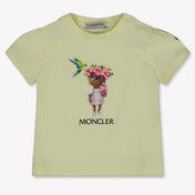 Moncler Baby Girls T-Shirt In Yellow