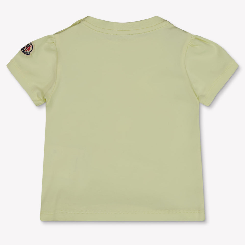 Moncler Baby Girls T-Shirt In Yellow