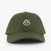 Moncler Kids Boys Cap In Olive Green