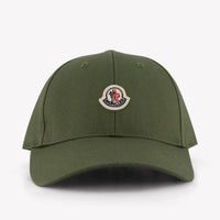 Moncler Kids Boys Cap In Olive Green