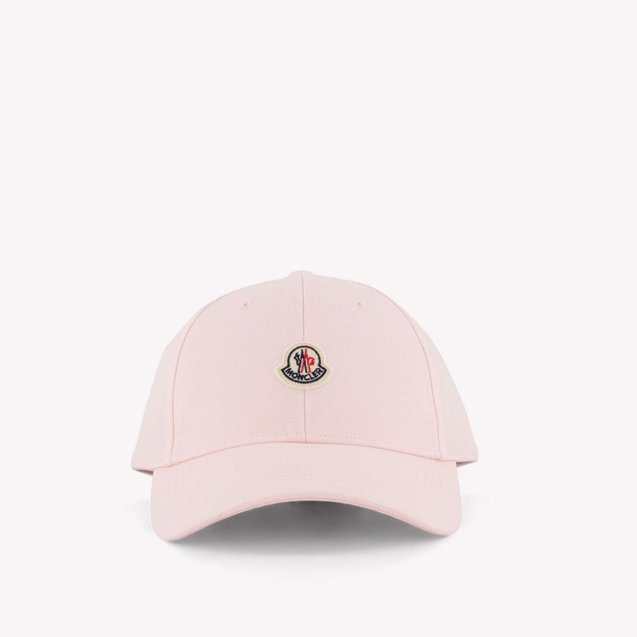 Moncler Girls Cap in Light Pink