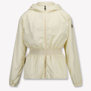 Moncler Liriope Kinder Meisjes Zomerjas in Creme
