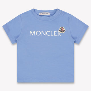 Moncler Baby Boys T-Shirt In Light Blue
