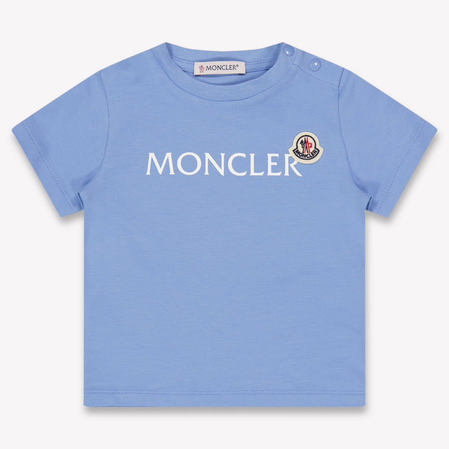 Moncler Baby Boys T-Shirt In Light Blue