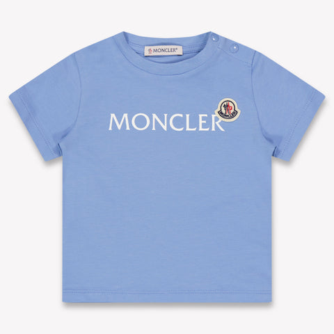 Moncler Baby Boys T-Shirt In Light Blue