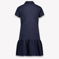 Moncler Kids Girls Dress In Navy