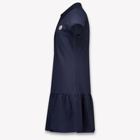 Moncler Kids Girls Dress In Navy