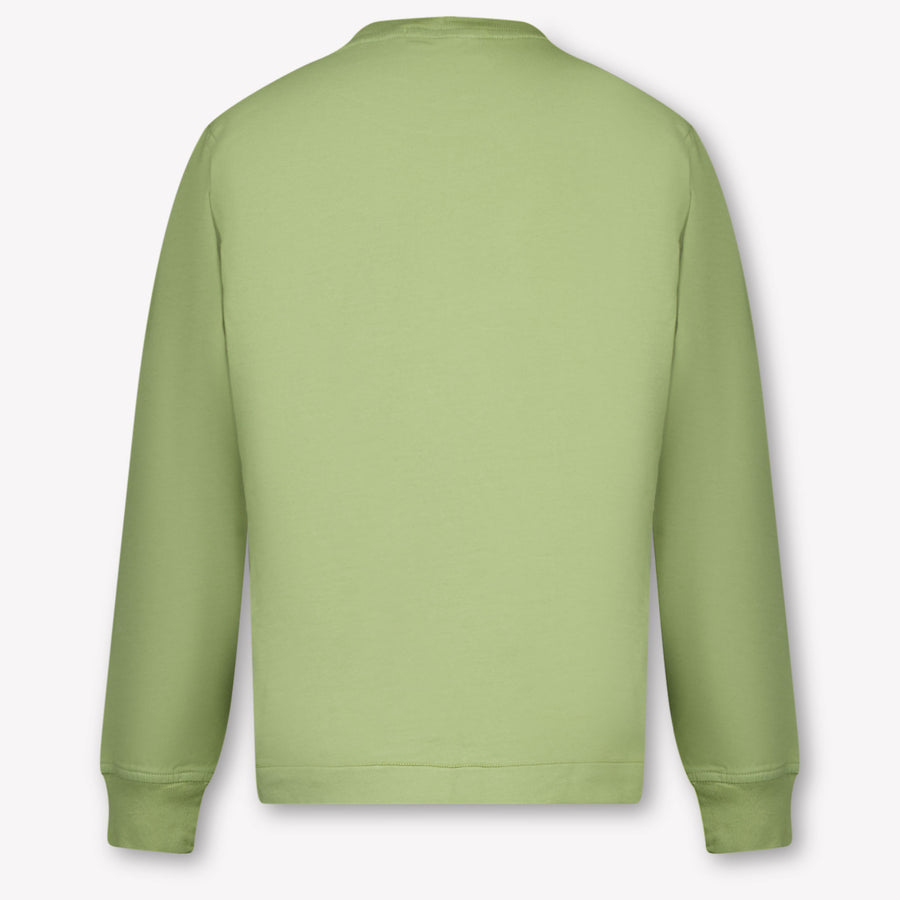 Stone Island Kinder Jongens T-Shirt In Olijf Groen