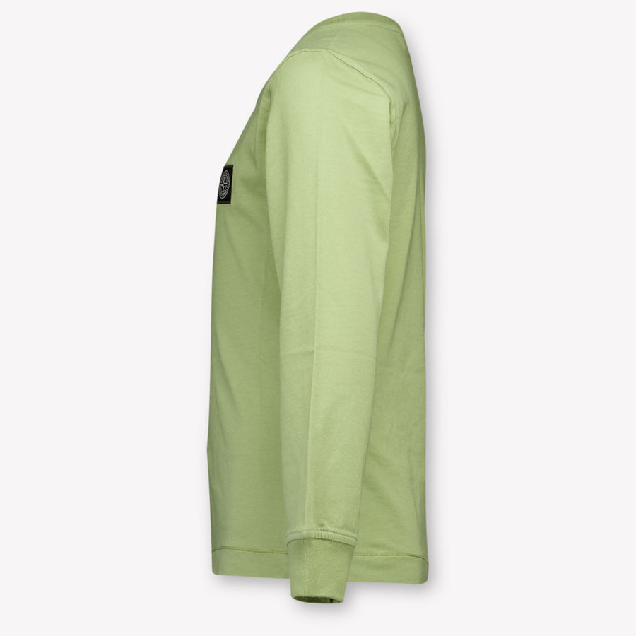 Stone Island Kinder Jongens T-Shirt In Olijf Groen